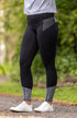 BARE Performance Riding Tights - Grey Python